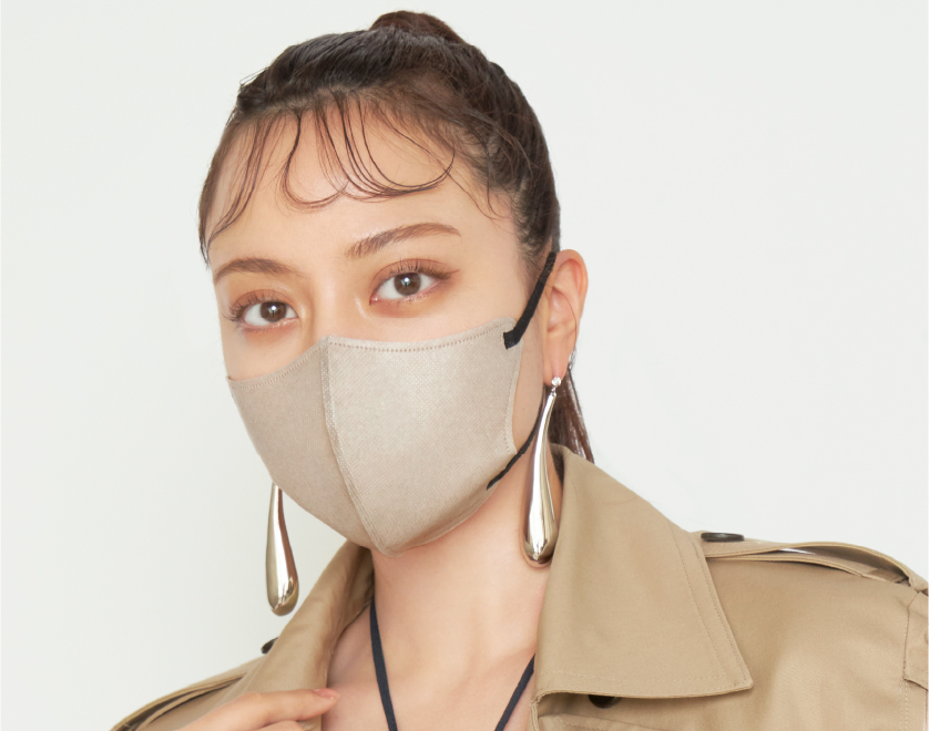 MSize グレージュ × ブラック紐 内側グレーカラー