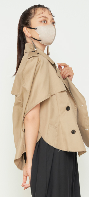 MSize グレージュ × ブラック紐 内側グレーカラー