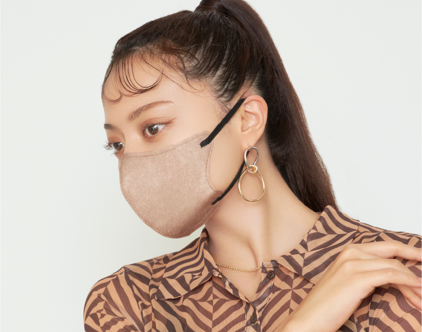 MSize モカブラウン × ブラック紐 内側ベージュカラー