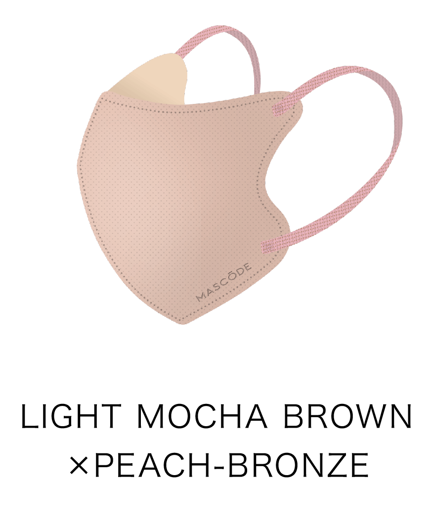 LIGHT MOCHA BROWN × PEACH-BRONZE